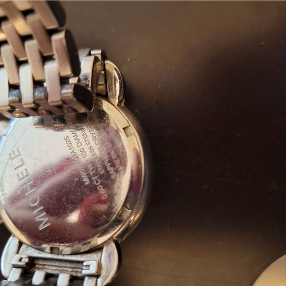 Michelle watch stainless steel with 100 diamonds